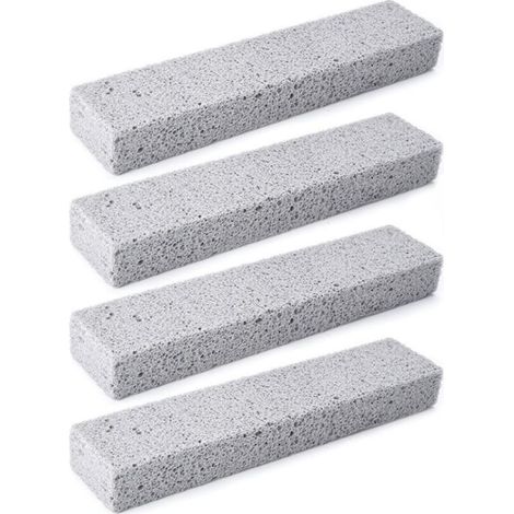 gris,4 articlesPierre D'argile de Nettoyage, Pierre Abrasive Crepiere, Pierre Ponce WC, Réutilisable Bloc de Pierre Ponce de Nettoyagepour Cuisine Toilettes Carrelage (1/5)