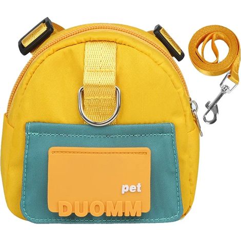 Sac à dos pour chien – Taille S en polyester – avec pochette à friandises et sac de transport – harnais pour chien – Idéal pour les voyages et la course – harnais-selle pour chien – entièrement réglab