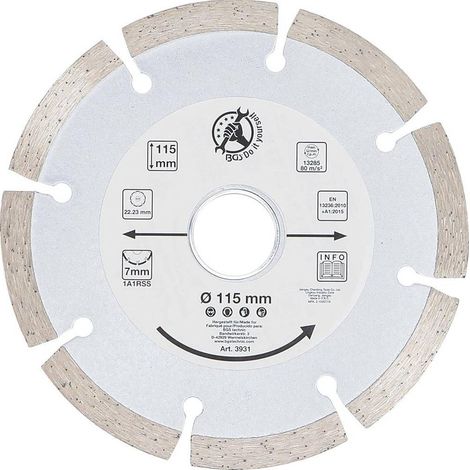 Disque de Coupe en Segments 115 mm - Résistant et Précis - Découpe Efficace, Acier - D-Work (1/5)