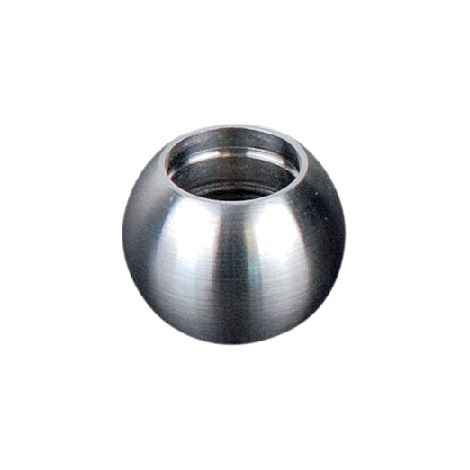 Deco Fer Forge – Boule de finition inox 304 pour tube rond Ø10mm – Diamètre extérieur 16,5mm – À coller pour intérieur et extérieur