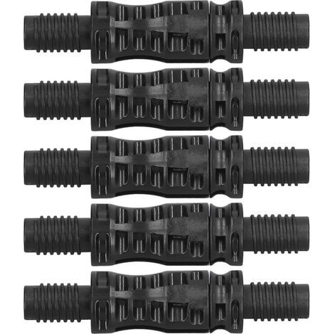 Packung mit 5 MC4 Stecker-Buchse PV-15BMC (1500V) Hohlkern-Photovoltaik-Solarsteckern für Paneele, CE/TÜV/ROHS/REACH219 zertifiziert. (1/5)
