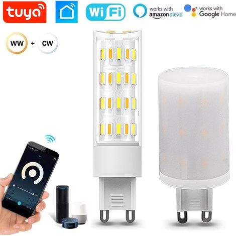 Tuya Lampadina Smart WiFi G9 LED Corn CCT Dimmerabile Compatta Ø18×H72 – 4W (1/5)