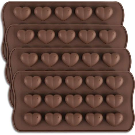Schokoladenform mit 15 Mulden in Form eines wabenförmigen Herzens (1/5)