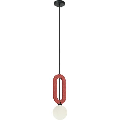 Lampada a sospensione Masso 1 G9 rossa italux PND-59839-1-RED (1/2)