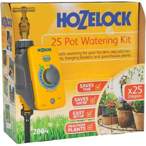 Hozelock Plus Auto 25 Plant Pot Hedge Watering Kit 2804 Plus Automatic Water (1/3)