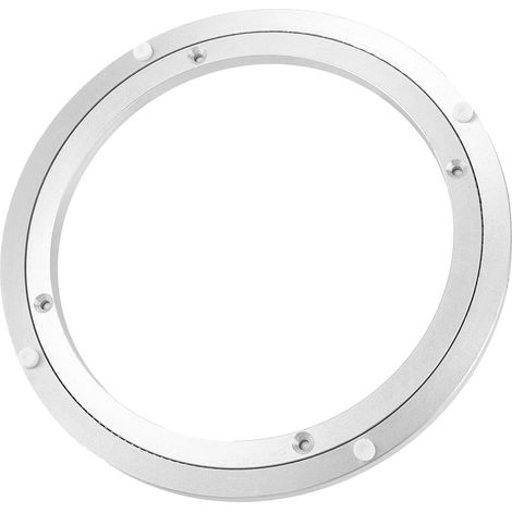 Plateau tournant rotatif en alliage d'aluminium de 30,5 cm - Roulement de table - Plateau rotatif pour cuisine, salon, table à manger ronde (30,5 x 10 mm) (1/5)