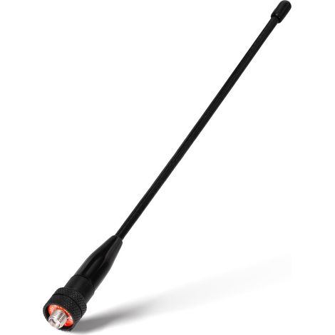 Antenne Radio Amateur - 1 Pièce - Caoutchouc - Double Bande U/V SMA Femelle - Pour Talkie-Walkie Extérieur - 21,3cm Noir (1/5)