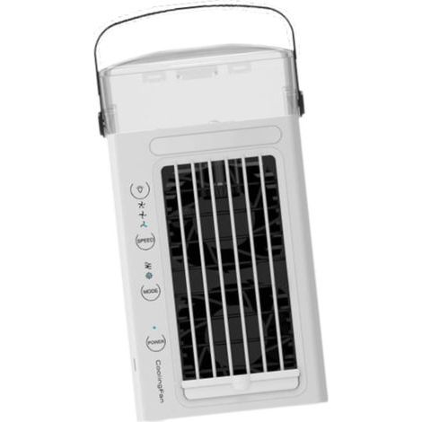 Tragbare Klimaanlage, Verdunstungsluftkühler, Nachtlichtmodus, geeignet für Arbeit, Zuhause oder Büro (1/5)