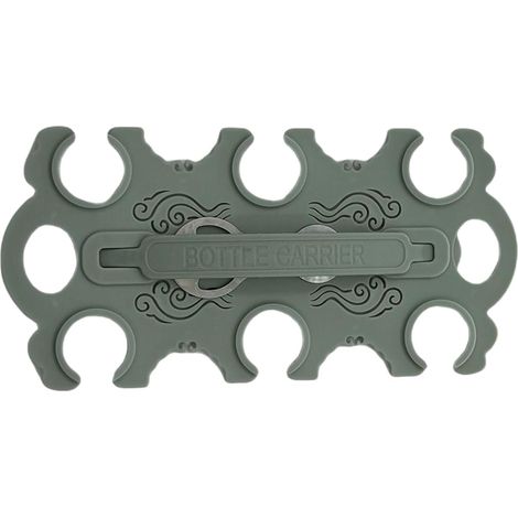 Drink Carrier, 6 Can Beverage Holder, Take-Out Carry Tool with Bottle Opener, Portable Organizer for Camping, Picnic, BBQ, Beach, RV and Outdoor Events, 3.94x2.36x0.2 inches (1/5)