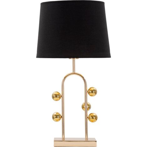 Lampada da tavolo in metallo nero, Ø32,5x61 cm – Bubble (1/5)