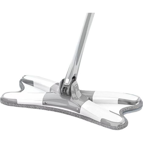 Balai plat sans contact pour sols secs et humides, lavable et réutilisable, idéal pour un nettoyage efficace (1/2)
