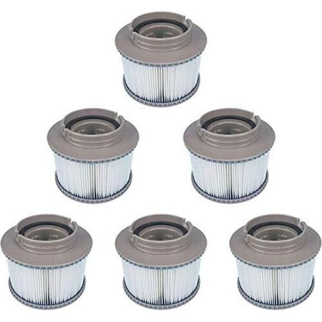 Lot de 6 filtres de Rechange pour MSpa FD2089, Cartouche de Filtre pour Piscine, et spas (1/4)