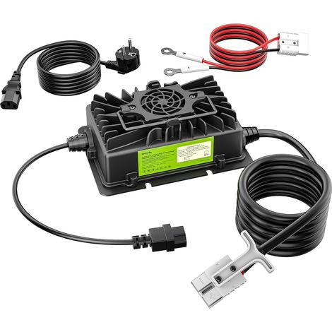 Chargeur de batterie LiFePO4 14,6V 20A, activation 0V, IP65 étanche (1/5)