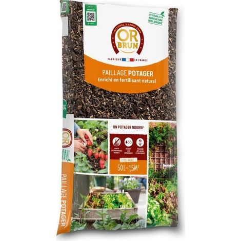 Paillage potager OR BRUN 4 actions OBRPFPO50N 50 L brun