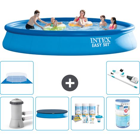 Intex Piscine Easy Set Ronde - 457x84 cm - 7-pièces  S41219 (1/5)