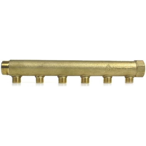 Collecteur sanitaire 1"(26/34) Mâle/Femelle 6 départs 1/2" (1/3)