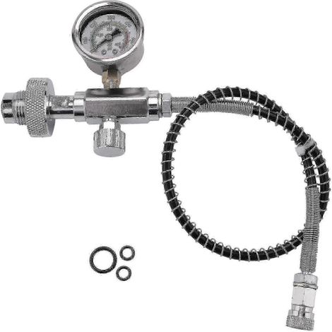 Adaptateur compresseur PCP G5/8 DIN 300 bars pour bouteilles de plongée - tuyau 50 cm (1/5)