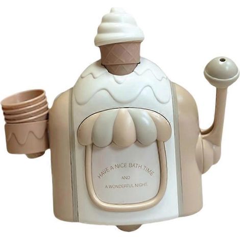 Distributeur manuel de savon moussant en forme de glace, pour gel douche et savon pour les mains, idéal pour la salle de bain et la cuisine. (1/5)