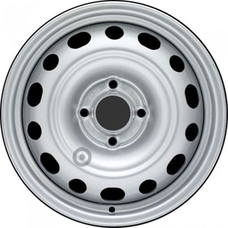 Jante tôle 15 pouces - 4 Trous - 6,5x15  4x108  ET27  AL65  argent
