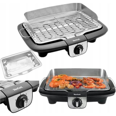 Tefal Easygrill Adjust Inox Tischgrill Schwarz Inox