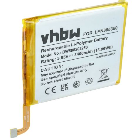 vhbw Akku Ersatz für Crosscall LPN385350 für Handy Smartphone Telefon (3400 mAh, 3,85 V, Li-Polymer) (1/5)