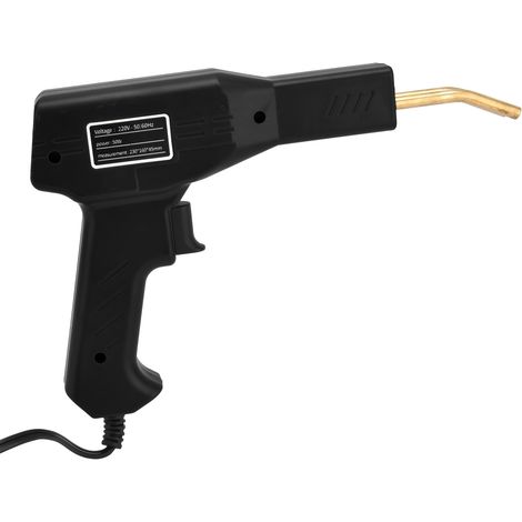 Machine à souder le plastique, outil de garage, agrafeuse à chaud portative, machine de réparation de plastique PVC, réparation de pare-chocs de voiture, noire, norme européenne, 220 V (1/5)