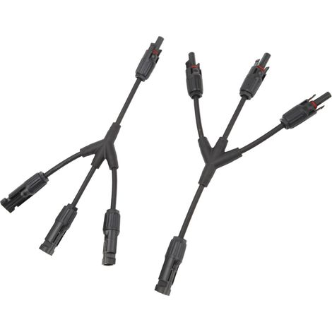 Stück 3-in-1 Solarverbinder Y-förmiges Paralleladapterkabel-Set Steckerwerkzeug für Solarpanel (1/5)