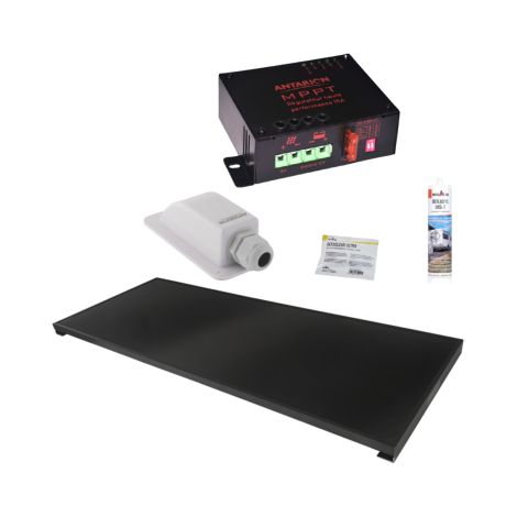 ANTARION KIT Panneau Solaire ALL BLACK 150W + Régulateur MPPT + Câble (1/5)