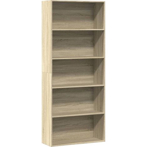 Book Cabinet Sonoma Oak 80x30x189 cm Engineered Wood vidaXL