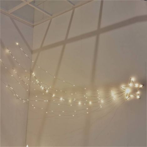 Arbre de Noël étoile comète 28cm h3m 290 LED (1/5)