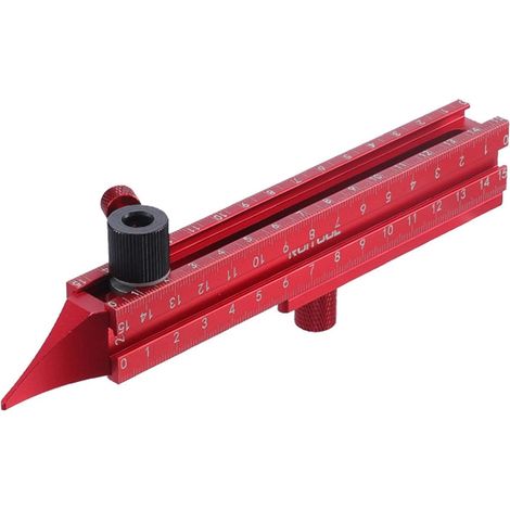 Outils de Traçage et Marquage Règle de Mesure de Précision à 4 Côtés Équerre De Charpente Avec Règle De Mesure Et Traçage pour Cadrage, Papier Peint, Moquette, Découpe, Mise en Plan, Dessin et (1/5)