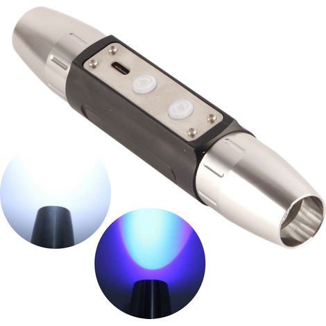 Eosnow Tragbare Schmuckbewertung Taschenlampe DX4 Vier Lichtquelle USB wiederaufladbare UV -Torch (1/5)