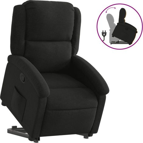 Maison Exclusive - Relaxsessel mit Aufstehhilfe Schwarz Stoff