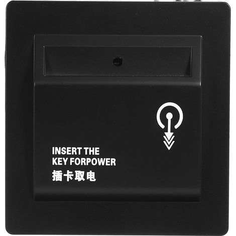 Interrupteur hôtel 40A haute puissance coupe-circuit économiseur d'énergie mécanique prise de courant chambre avec clé badge pour alimentation (1/2)