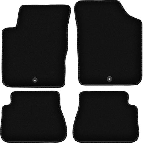 Tapis de sol BASIC en velours noir pour : Kia Picanto I hatchback (2003-2011) (1/5)