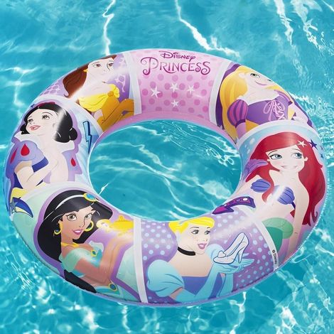 TrAdE Shop Traesio - Salvagente Ciambella Gonfiabile Per Bambini Con Grafica Principesse Disney ø56cm 016125 - (1/5)