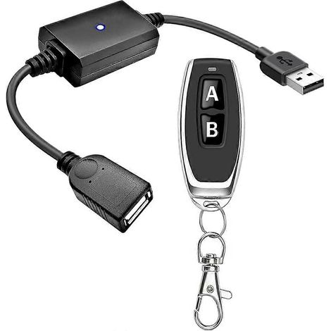 Interrupteur sans fil USB DC5V, variateur RF 433 MHz, mini-barre lumineuse LED, lampe de lecture, ventilateur (1/5)