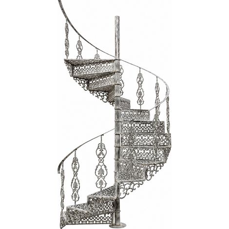 Escalier en colimaçon en fonte finition antique (1/5)