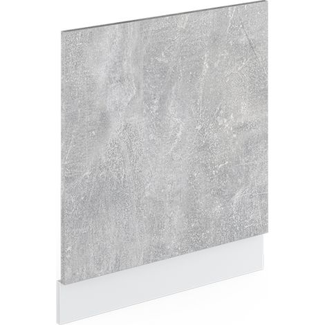 Panel frontal R-Line, Hormigón, 60 cm sin encimera, Vicco