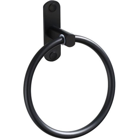 Anneau Porte-Serviette Mural Aluminium avec Ventouse, Support Robuste et Design Moderne pour Salle de Bain ou Cuisine, Installation Facile sans Perçage (1/5)