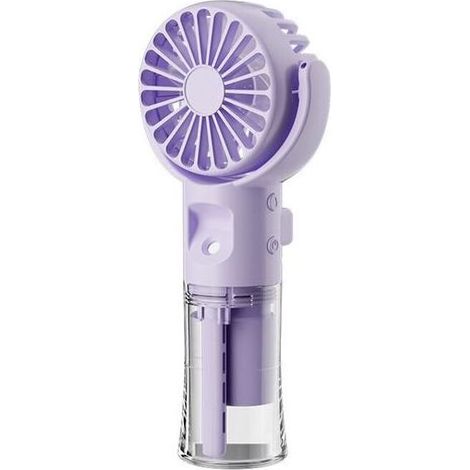 Ventola fogger portatile F4, ventilatore di nebbia umidificatore, ventilatore palmare pieghevole, viola (1/5)