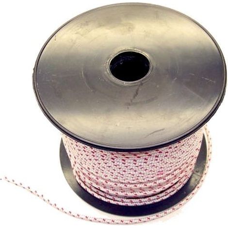 Corde de lanceur 3,5 mm – Prédécoupée en polyamide – 16 fuseaux – Longueur 1,80 m – Adaptable pour coupe-bordure
