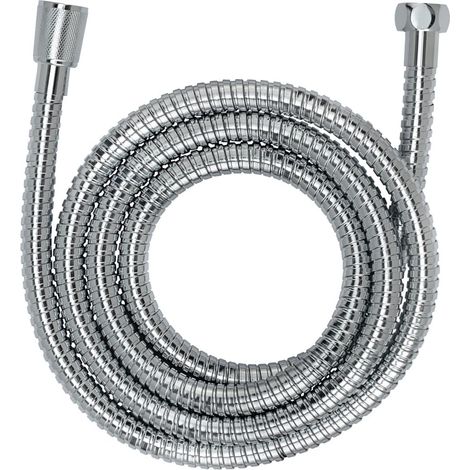 150 cm langer Duschschlauch aus Edelstahl mit Verdrehschutz und Trinkwasserzulassung – Silber (1/3)