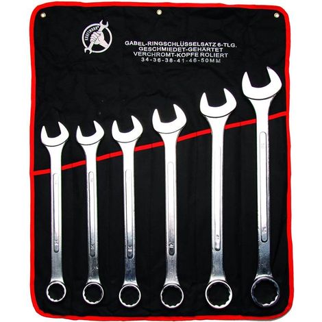 Clé mixte très grande dimension bgs technic trousse de 6 clés