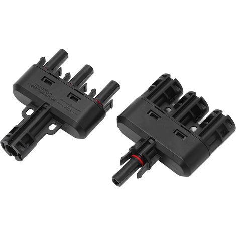 Adaptateur/répartiteur parallèle étanche IP68, connecteur solaire en T 1 vers 3 pour extérieur (1/5)