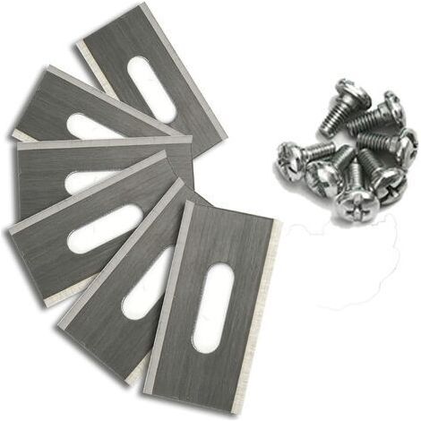 Lot de 30 Lames de Tondeuse en Acier Inoxydable pour Husavarna 35,8 x 18,5 x 0,65 mm (Argent) (1/3)