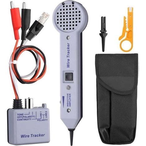 Kit de Traceur de Fil 200EP, Testeur de Circuit de Traceur de Fil Réseau Kit de Testeur de Traçage de Câble Impédance (1/5)
