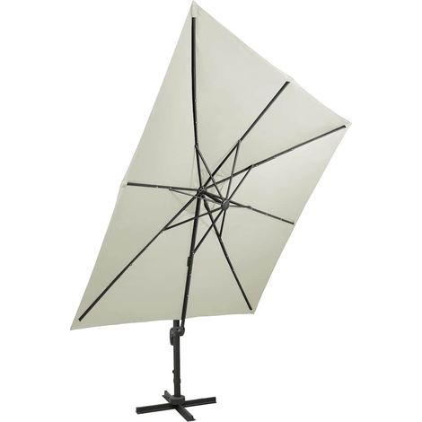 Maison Exclusive - Ampelschirm mit LED-Beleuchtung 300 cm Sandwei (1/5)