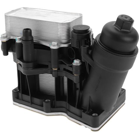 Refroidisseur D'Huile Du Moteur, Adaptateur De Boîtier De Filtre À Huile, No.11428507697/11-42-8-507-697 Pour X3 X5 328D En Alliage D'Aluminium Amélioré, Ton Argenté, 1 Pièce (1/5)
