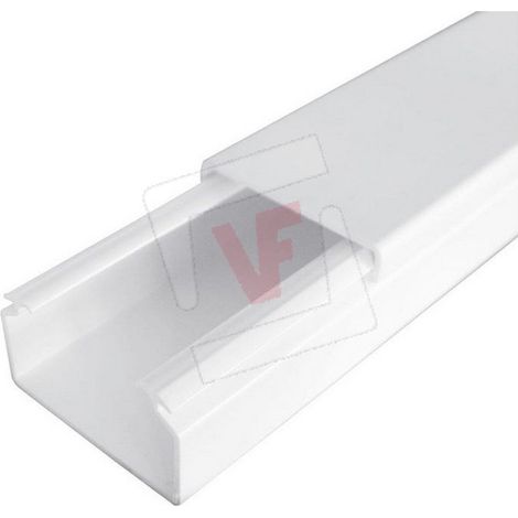 Canalina Passacavi  Mm 40 X 25 - Mt. 2 In Pvc. A Norme Ce 23-22 Cf. 10 Pz